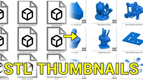 windows stl thumbnail|STL thumbnails and other 3D printing computer optimisations.
